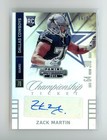 Zack Martin 2014 Contenders Championship Ticket Rookie Auto /99 #189 Cowboys HOF