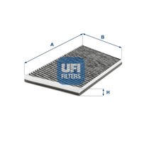 UFI Innenraumfilter 54.246.00 Aktivkohlefilter FüR Mercedes Klasse Model S203