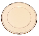 Lenox Erica Debut Collection White Bone China Dinner Plate Black Gold Trim 10.5"