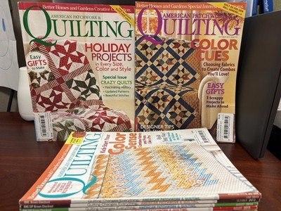 Lot of 7 American Patchwork & Quilting Magazines 2007-2015
