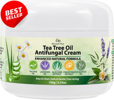 Antifungal Cream Tea Tree Oil Skin Fungus Jock Itch Athlete Foot 100g - US