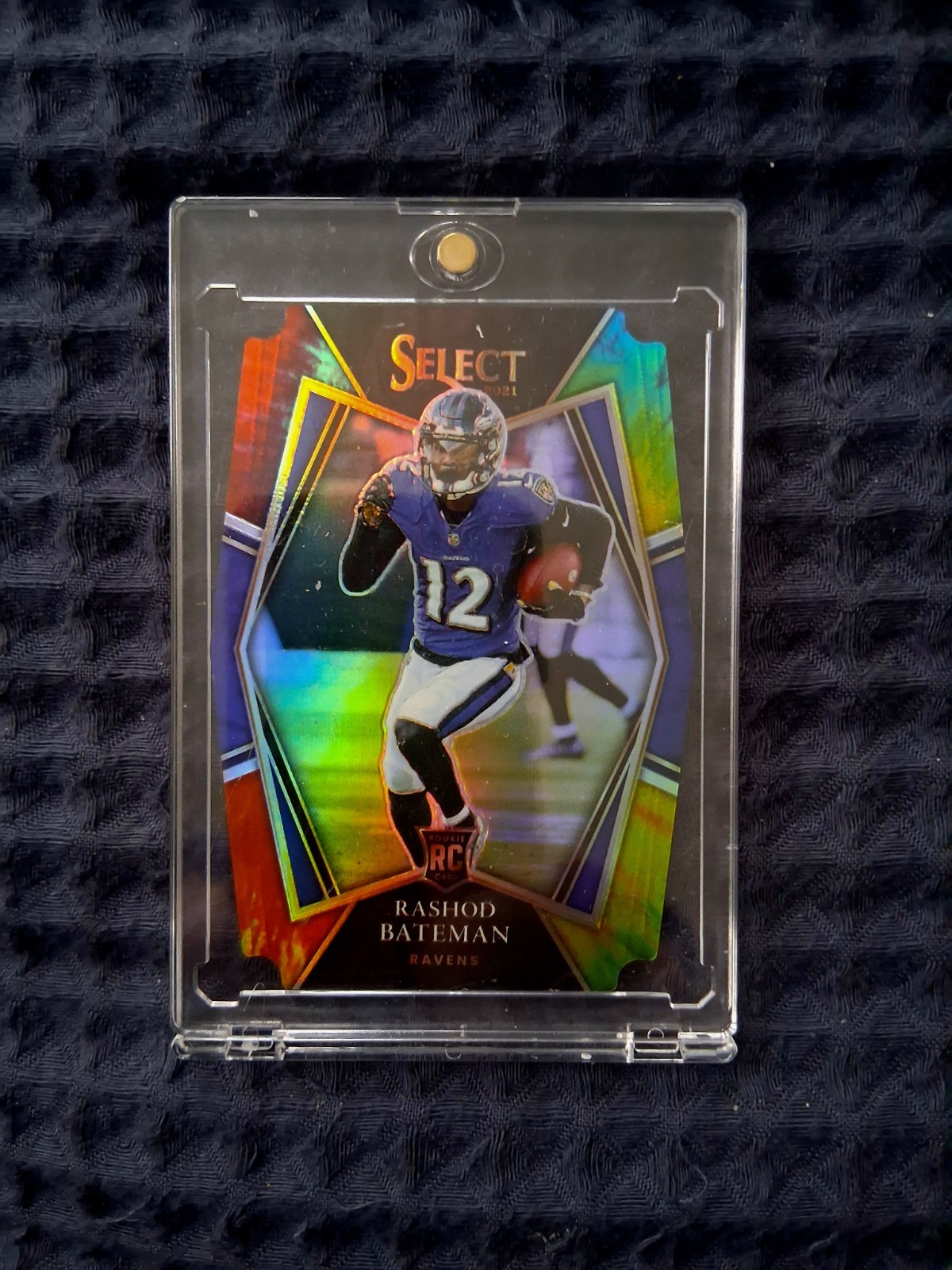 2021 Panini Select - Premier Level Rashod Bateman #155 Tie-Dye Prizm /25 (RC)