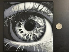 Window to the Soul 3D Image - Light Box Compatible - Wall Hanger Frame Included