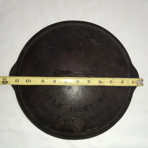 Griswold No. 9 Self Basting Cast Iron Skillet Cover 10 3/4 Lid.