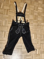 Original Damen Lederhosen Trachtenhose 3/4 Länge, Echt Leder Gr.38