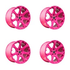 Set Of 4 Heritage Wheel Kokoro Monoc 20x9 5x114.3 25 Pink Wheels Rims