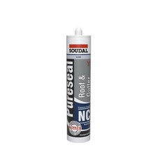 Soudal Pureseal Roof and Gutter Silicone Clear 300ml (132663)