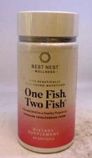 One Fish, Two Fish - Prenatal Support, 60 Softgels, NEW