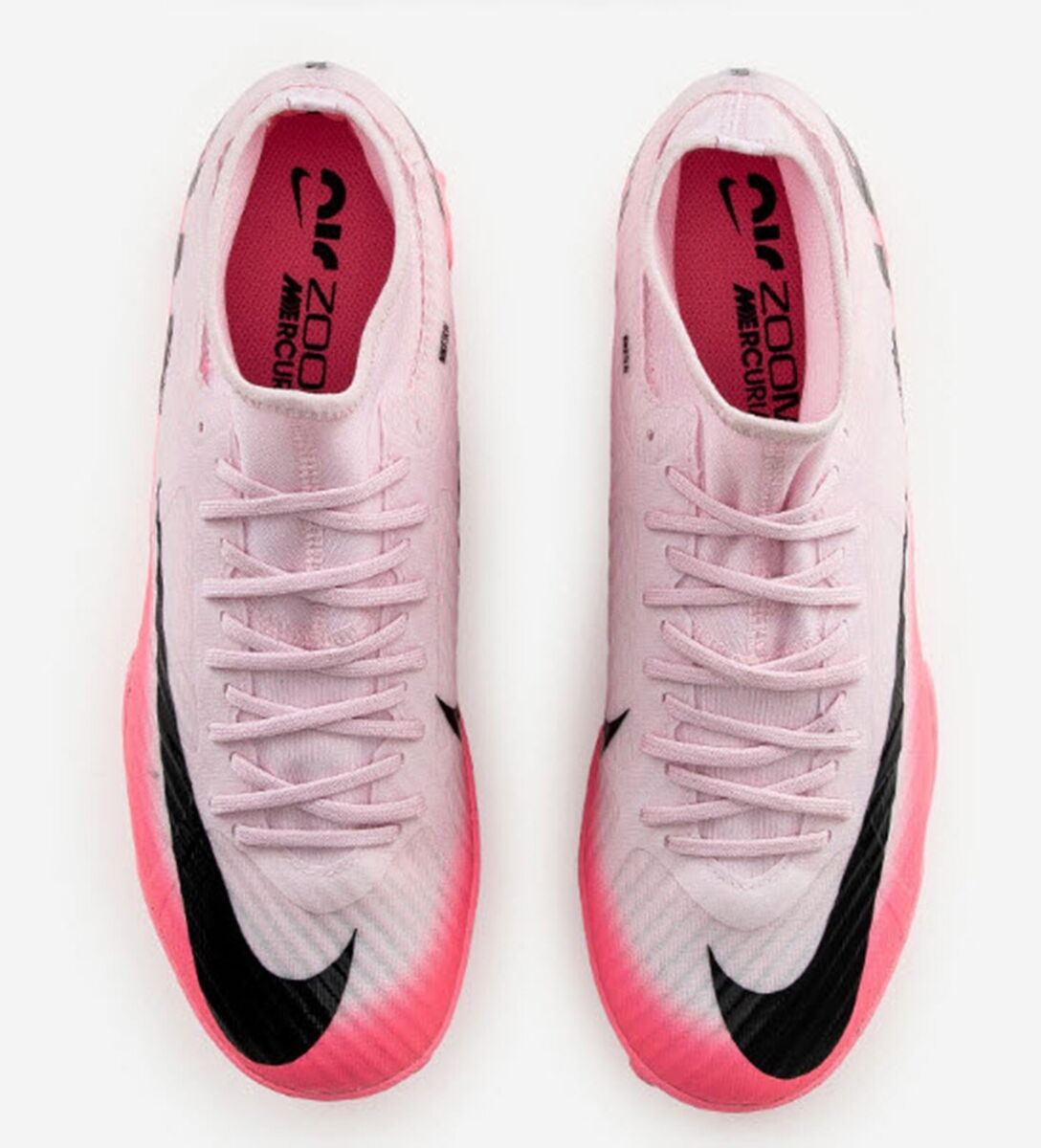 Nike Men Mercurial Super-fly 9 TF Cleat Soccer Pink Futsal Nike Men Mercurial Super-fly 9 TF Cleat Soccer Pink Futsal