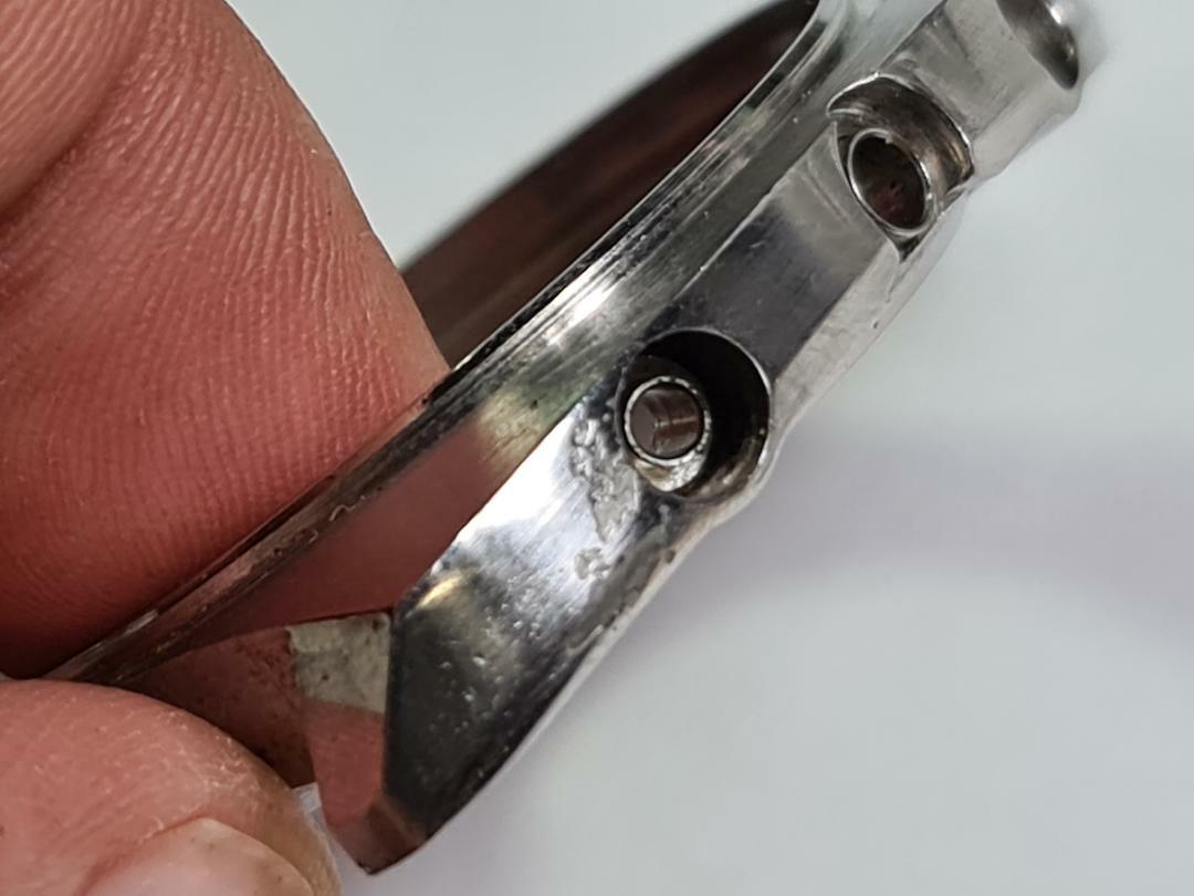 GENUINE USED NOTCH CASE SEIKO POGUE SPEEDTIMER WATER 70m GENUINE USED NOTCH CASE SEIKO POGUE SPEEDTIMER WATER 70m
