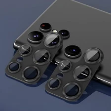 For Samsung Galaxy S25 Ultra S24+ Metal Tempered Glass Camera Lens Protector