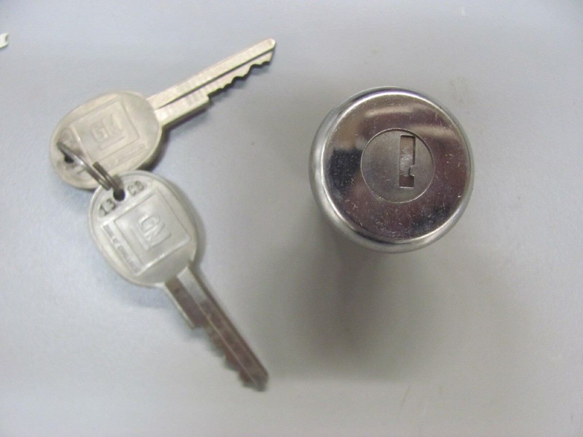 NOS 56-66 Corvette Door Lock Cylinder + Key Wagon Storage 3987265 
