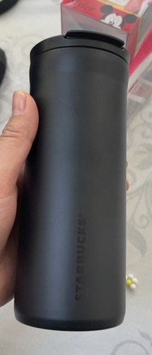Starbucks insulated travel flask mug cup. Black Non leak lid 355 ml Nib - Picture 2 of 8