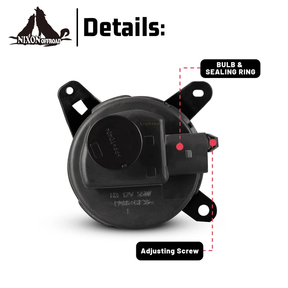 for 01-05 Volkswagen Passat Fog Lights Clear Projector Glass Lens Replace Pair - Imagem 3 de 4