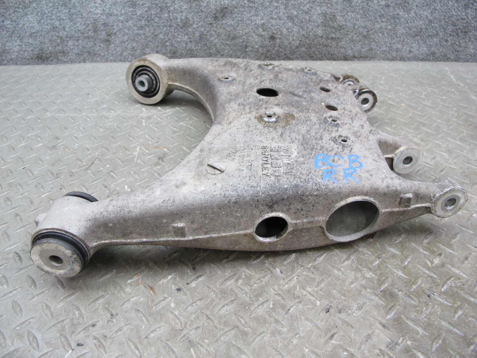 03-10 BENTLEY CONTINENTAL GT GTC REAR RIGHT LOWER CONTROL ARM SET 37K