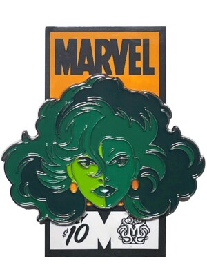Mondo She-Hulk Enamel Pin 2022 San Diego Comic Con Exclusive Tom Whalen Marvel