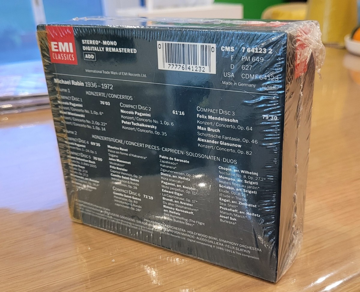 Michael Rabin, 1936-1972 Box Set by EMI Classics, 6 CDs Boxset