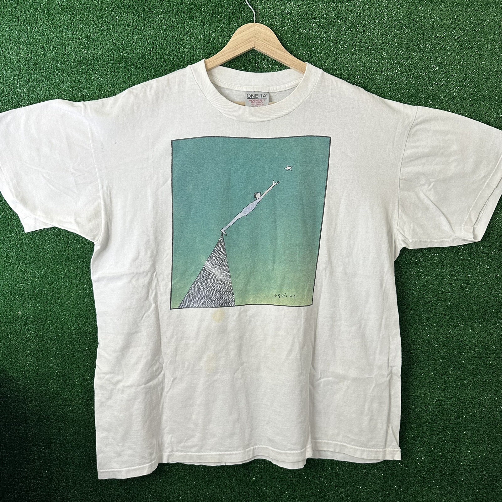 90s レア リチャードスタイン tシャツ ヴィンテージ art アート