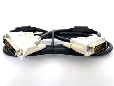 2 Stück DVI Kabel FD-C39C-K DVI-D 18+1 Single Link 2m mit Ferritkern schwarz #99