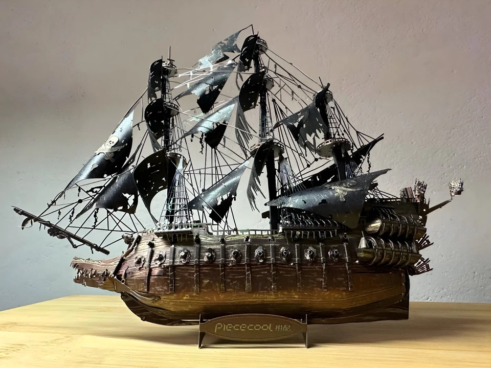 Ghost Pirate Ship of the Caribbean Stainless Steel Model Kit - Image 2 of 4