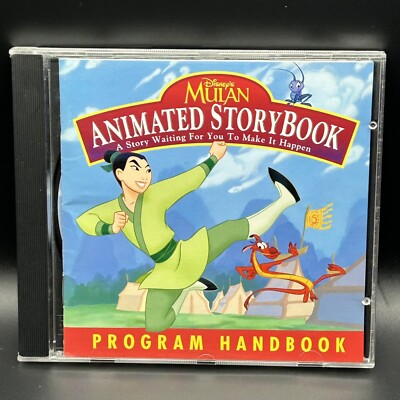 Disney's Mulan Animated StoryBook (Windows/Mac, 1998) Program Handbook  ~  CIB