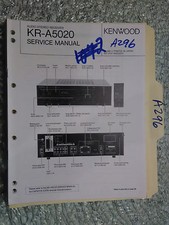 Kenwood kr-a5020 service manual original repair book stereo receiver tuner radio