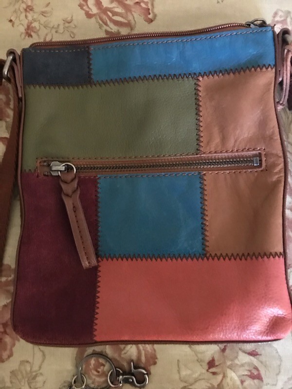 The Sak Patchwork Multicolored Leather Cross-body… - image 2