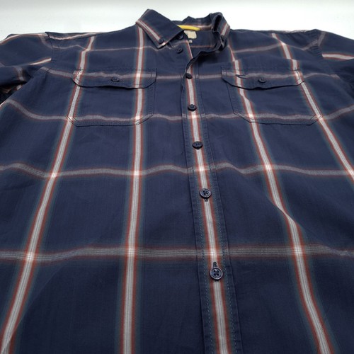 Vintage Camel Active Men Shirt Blue Flannel Traveler Explorer Tf2 Size M - Picture 7 of 8