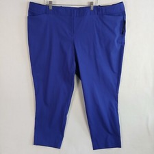 Worthington Women's Slim Fit Ankle Pants Size 24W Verve Violet NWT