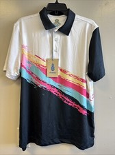 NWT Chubbies The Tennis Champ Performance Polo Shirt Medium