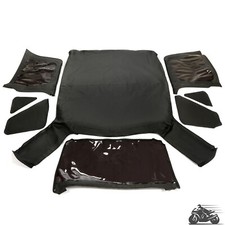 For Jeep Wrangler Tj 1997-2006 Black Soft Top Tinted Windows Replacement 4pcs