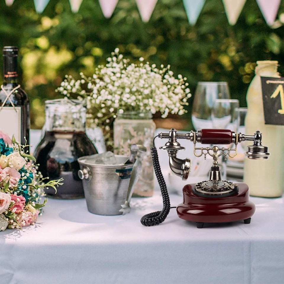 Audio Guest Book Vintage Phone to Record Customized Audio Message