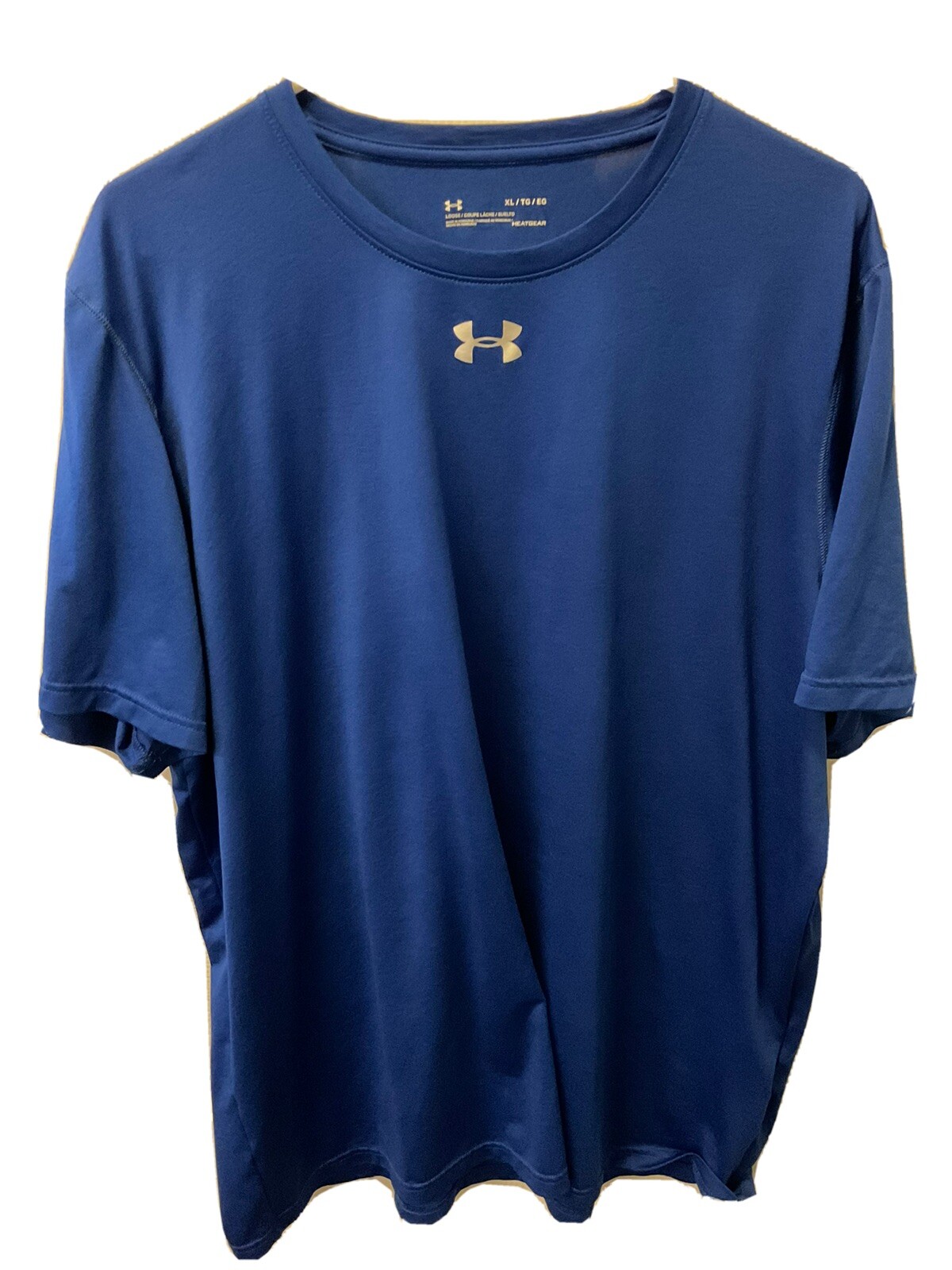 Under Armour Size XL/TG/EG Men's HeatGear S/Sleeve TShirt Royal Blue
