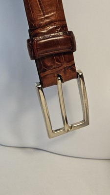 Tulliani Vintage Brown Leather Belt Size 44 Amazon.com: Remo Tulliani Old Vintage Genuine Italian  main image 2