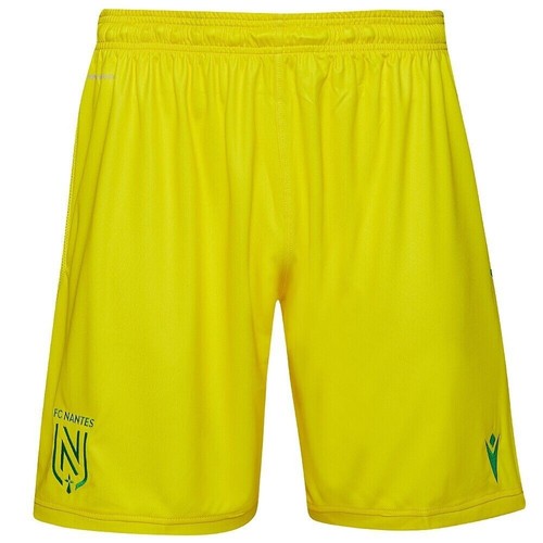 Short Kappa Vintage FC Nantes – Gris/jaune, Taille M, Look Rétro Football