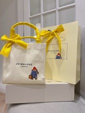Jo Malone Cute Bear Square Tote Bag with English Pear Silk Scarf Handle