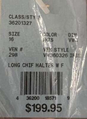 Davids Bridal Bridesmaid Dress Size 16 Color Iris | eBay