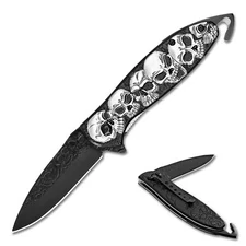 Open Folding Spring Assisted Folding Pocket Knife Stainless Steel Blade