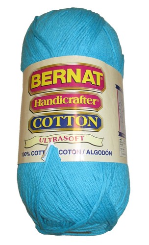 Bernat Handicrafter Cotton Yarn - 14 Oz, 100% USA Grown Cotton, Worsted Weight For Knitting & Crochet - View #3