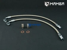 Turbo Water Line Kit 6AN 3/8" Hose 90Deg-5/8"Barb 80cm Garrett GTX2863R GTX2867R