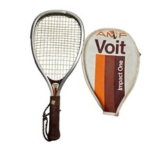 Vintage AMF Voit Impact One Racquetball Racquet 4 1/8 Natural Light Sleeve