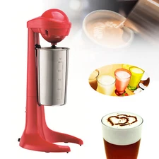 Milkshake Stirring Machine Red Blender Milk Foam Shaker Drink Mixer 23000 rpm US