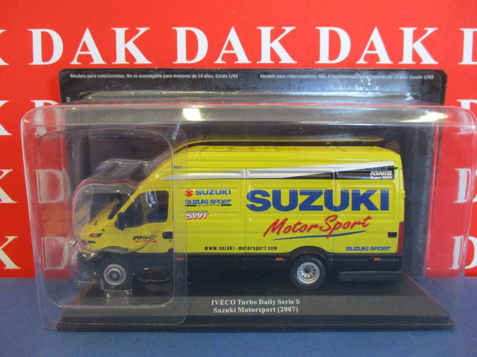 Die cast 1/43 Modellino Furgone Iveco Turbo Daily Suzuki Rally Motorsport 2007 - Immagine 4 di 4