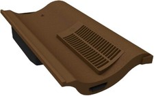 Brown Single Pantile Roof Tile Vent, Marley Anglia, Redland & Sandtoft