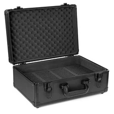 64 Graded Card Case Storage Box 4 Slots Sports Trading Card Holder Case w/ Lock