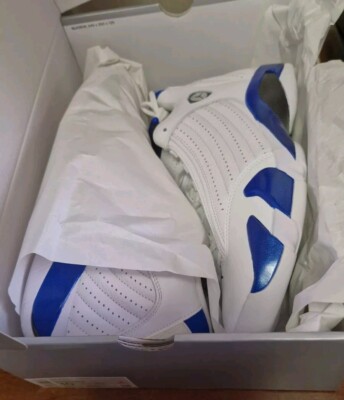 Nike Air Jordan 14 Retro Hyper Royal 44 US 10 Sneaker Weiß Blau  