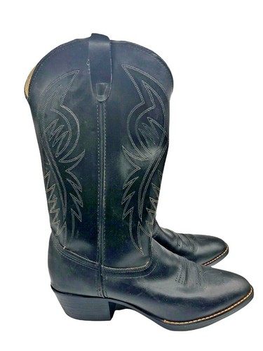 Bronco Cowboy Boots 9 1/2 B Mens Black 