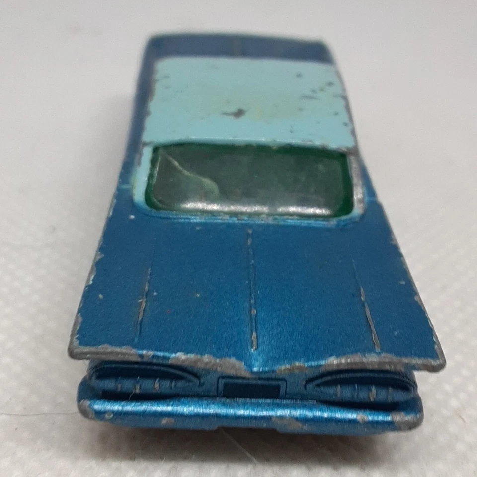 Lesney Matchbox No. Chevrolet Impala 57 azul hecho en Reino Unido Foto 3 de 4