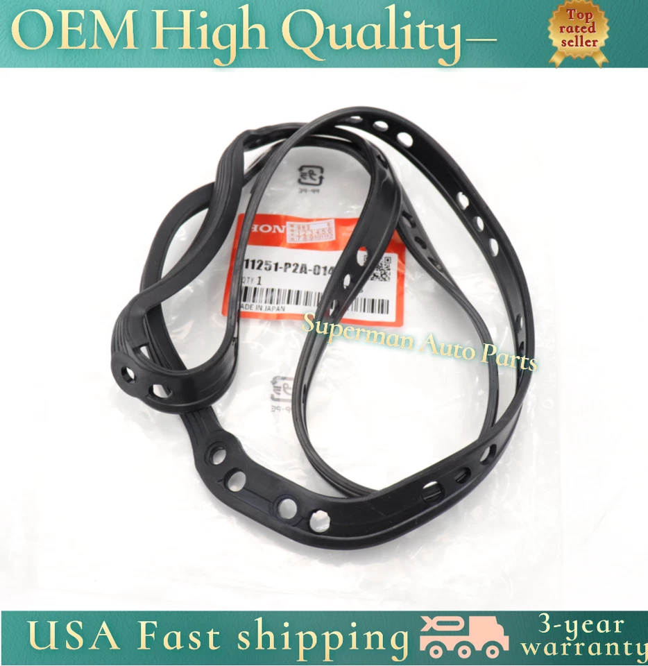 OEM Engine Oil Pan Gasket Seal For Honda Civic 1996-2005 1.7L 1.6L 11251-P2A-014 - Image 2 of 4