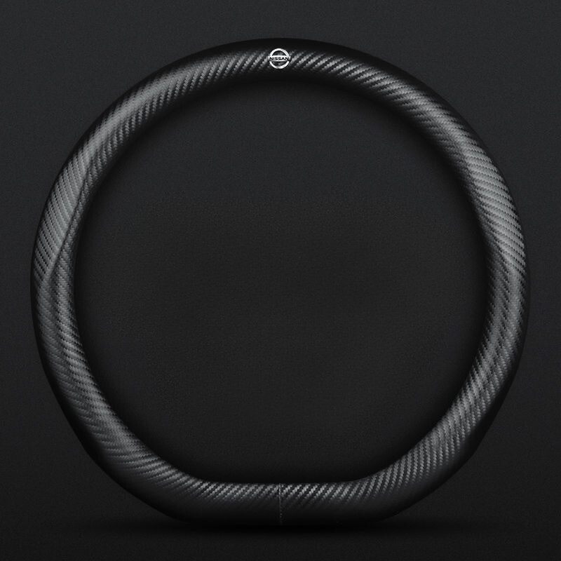 For Nissan Full Carbon Fibersteering Wheel Cover Car Accessories 15